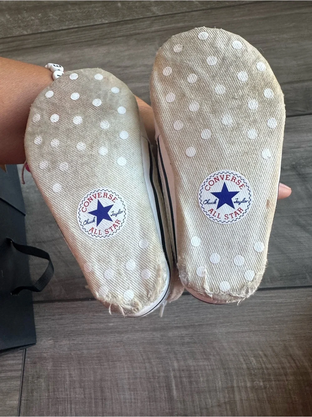 Converse White Baby Lace-Up Canvas Sneakers